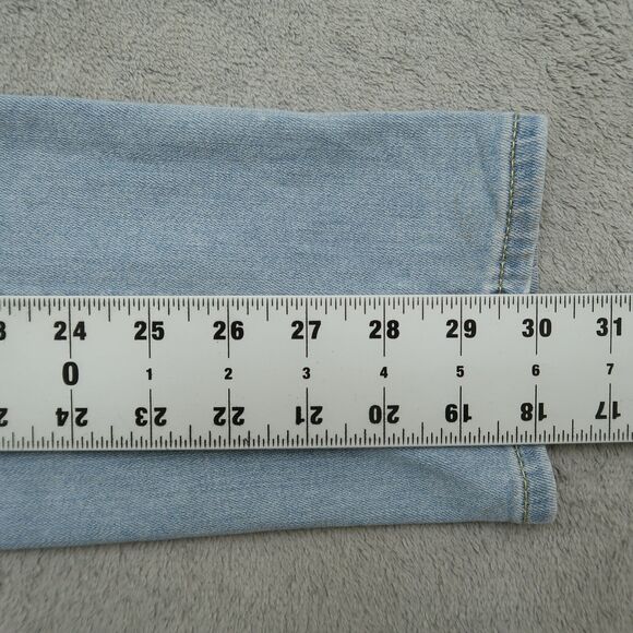 Express Jeans Women's Fits 34x30 (No size Tag) Blue Mid-Rise Legging Denim Pants - Picture 3 of 15